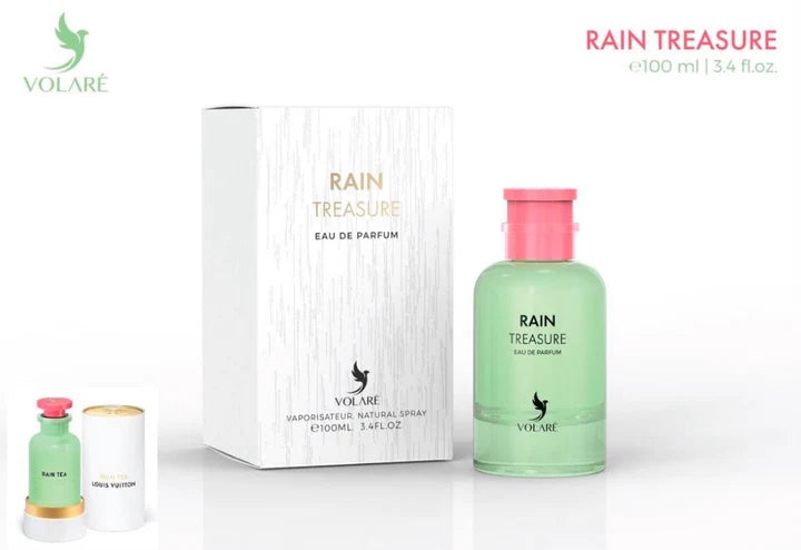 Volare Rain Treasure EAU De Parfu m 3.4 OZ (Rain Tea)